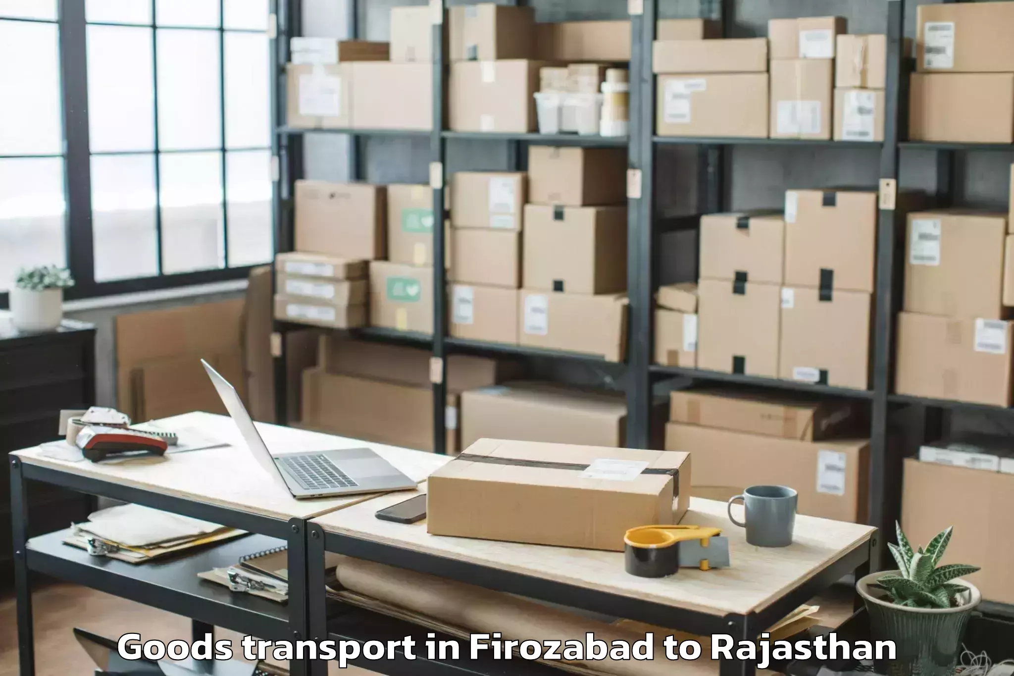 Easy Firozabad to University Of Rajasthan Jaipur Goods Transport Booking